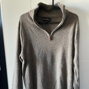 J. Crew Lamb Wool Sweater Men S 1/4 zip